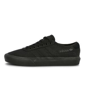 Adidas Originals Black Canvas Delpala Low Top Lace Up Flat Shoes Size 5 For Boys